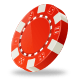 red poker chip